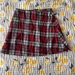 Mini plaid skirt from reformation